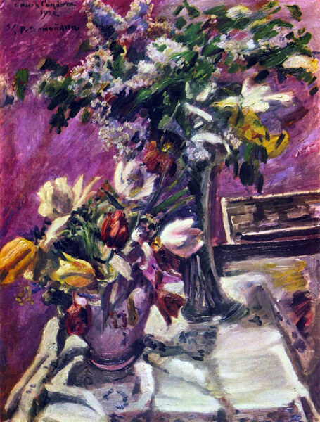 Lilac and tulips by Corinth